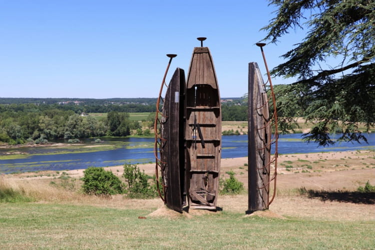 Domaine de Chaumont-sur-Loire - Sculpture bateau ©F. Delong - CRT Centre Val de Loire